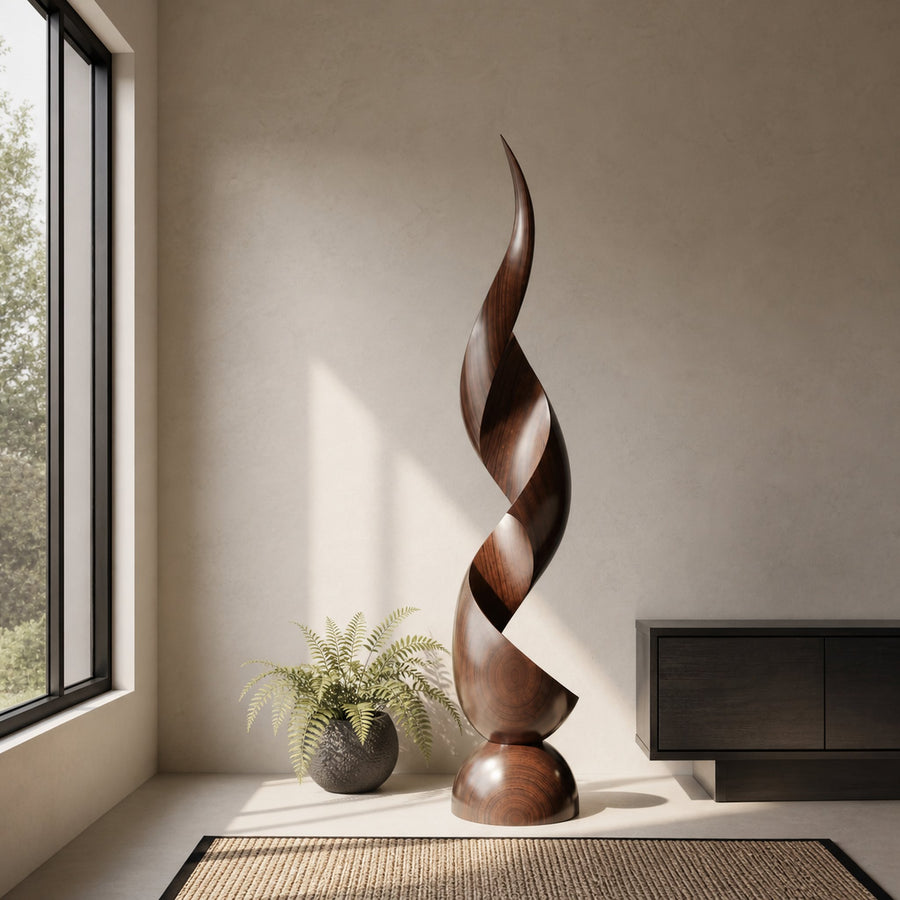 Handcrafted Organic Contemporary Landscape Sculpture For Office Decor