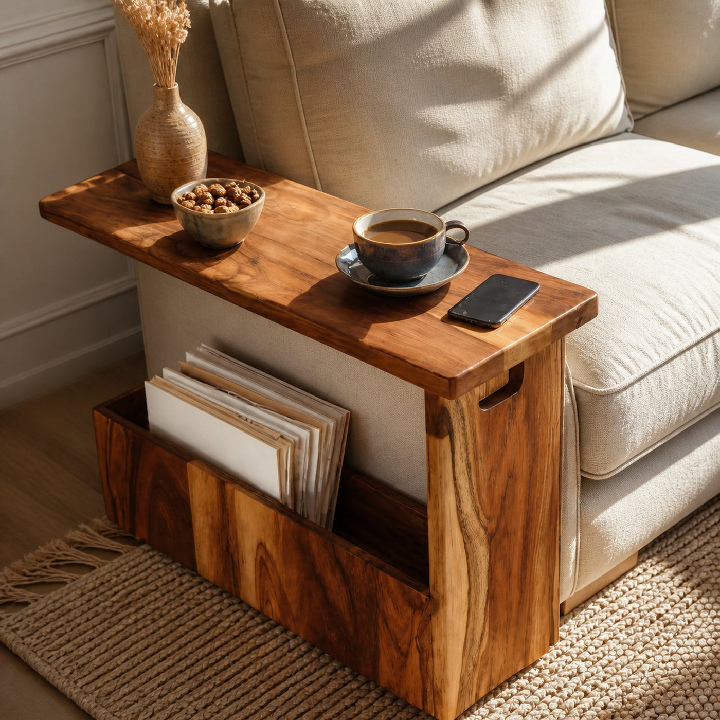 Handcrafted Solid Wood Armrest For Furniture Accent - product view 6