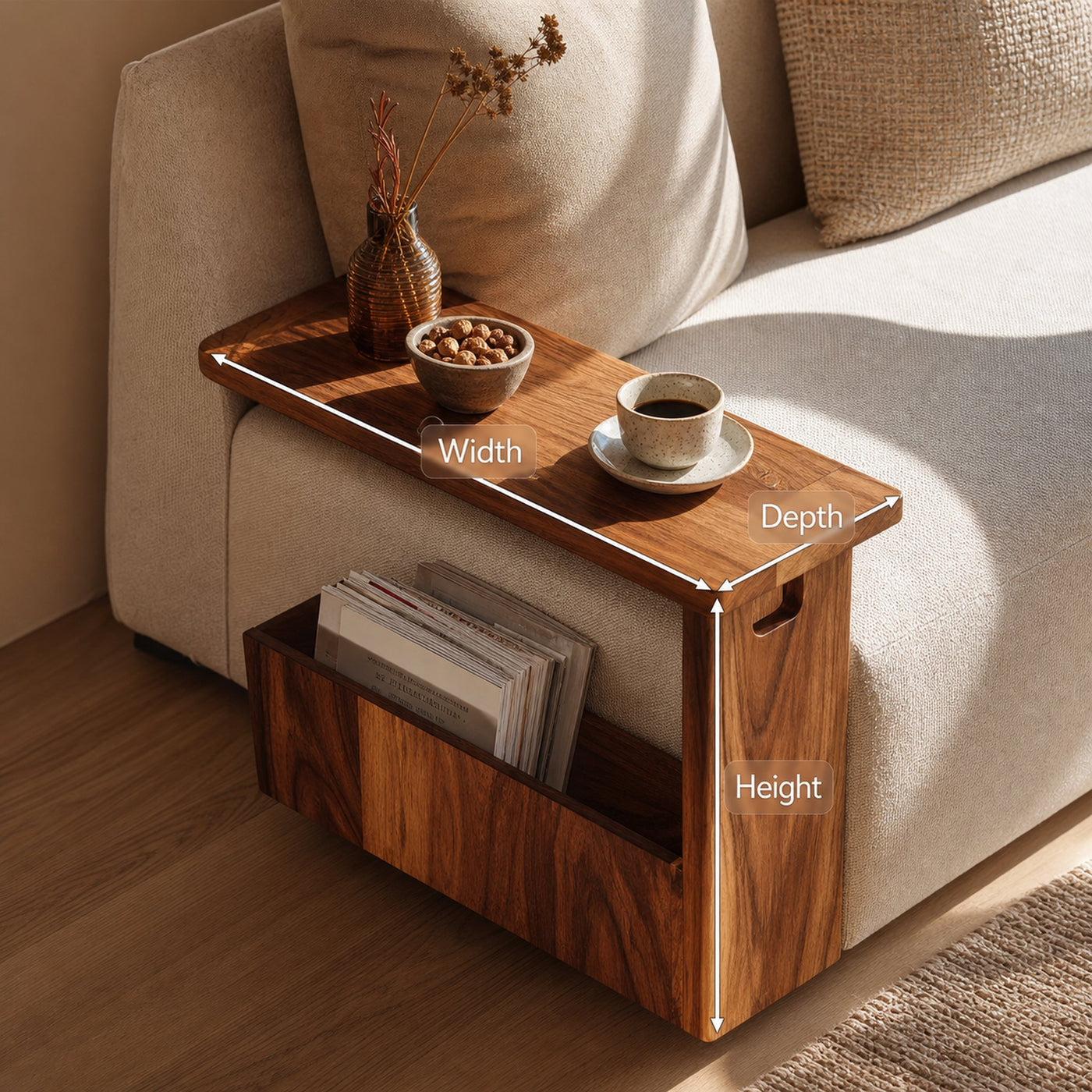 Handcrafted Solid Wood Armrest For Furniture Accent - product view 8