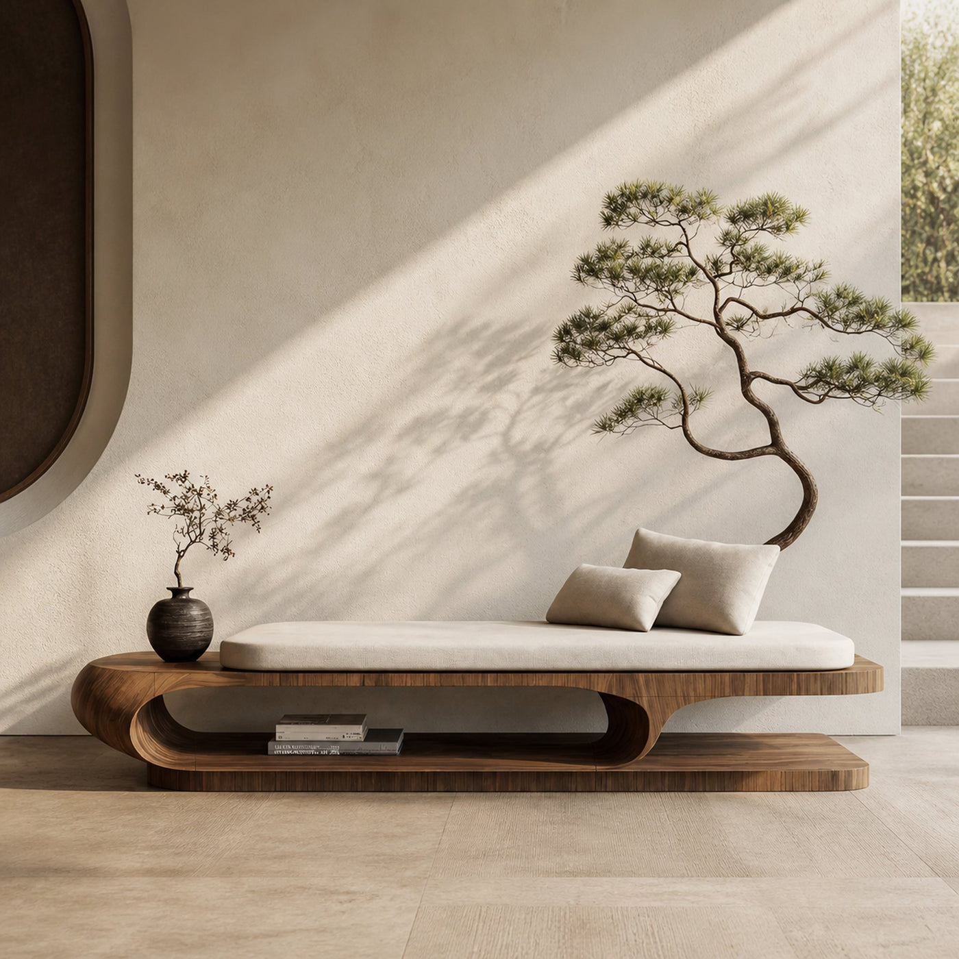 Handcrafted Solid Wood Garden Daybed For Bedroom Furniture Decor