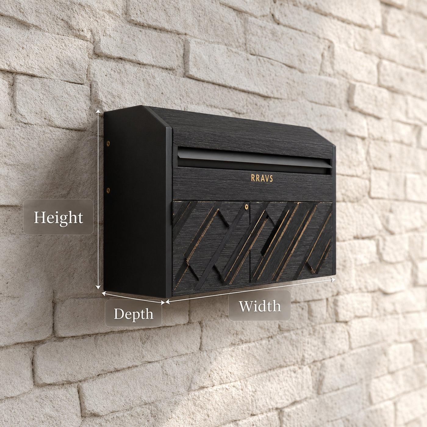 Handcrafted Solid Wood Sculpture Mailbox For Garden Patio Design - product view 6