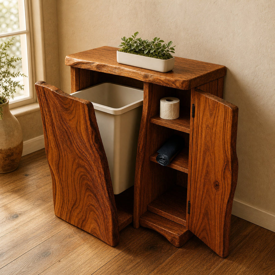 Handcrafted Tilt Out Trash Bin Cabinet For Kitchen Use