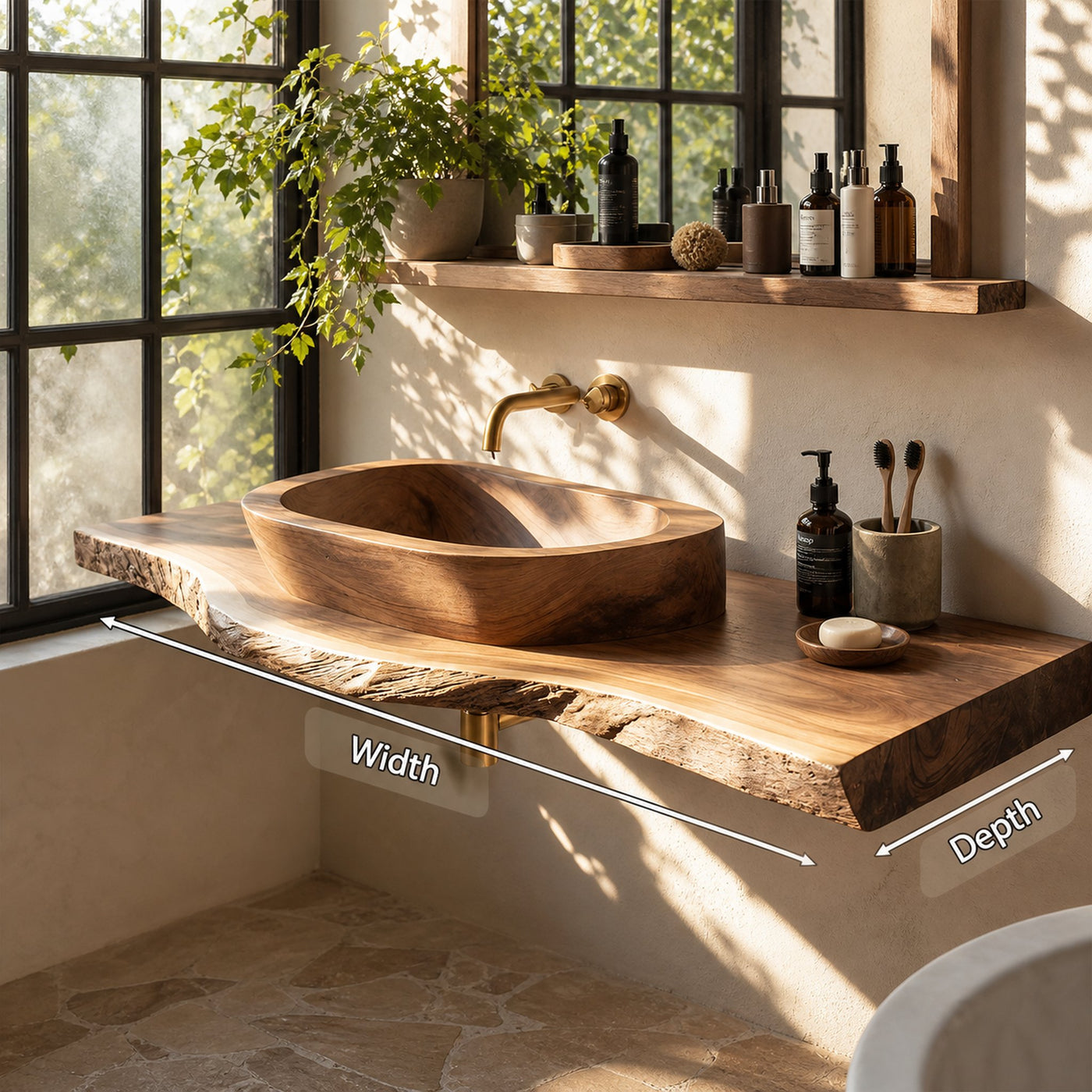 Handcrafted Vanity With Storage For Bathroom Design - product view 8