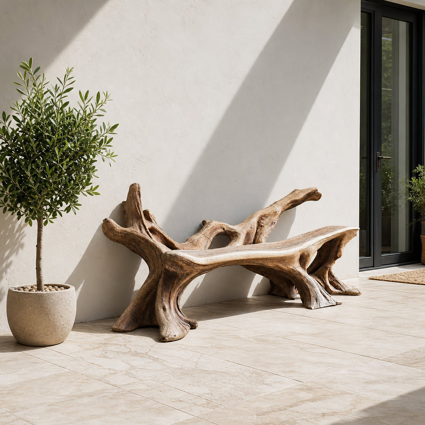 Handcrafted Wooden Bench Outdoor Seating For Durable Patios - product view 6