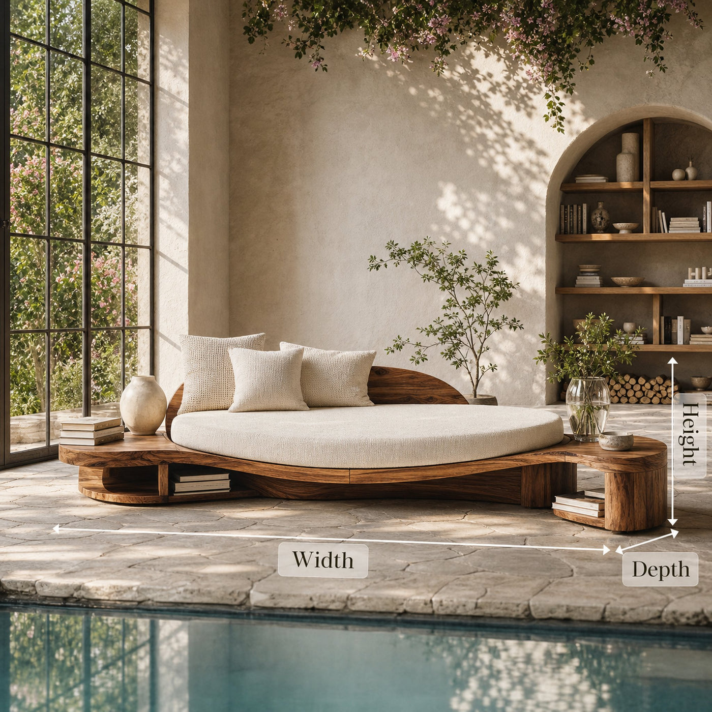 Handcrafted Wooden Daybed For Classic Bedroom Furniture Design - product view 6