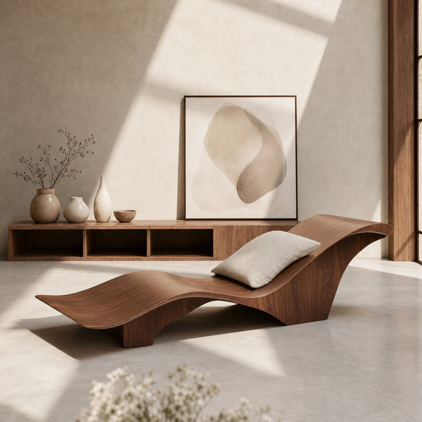 Handcrafted Wooden Daybed For Living Room Furniture Decoration