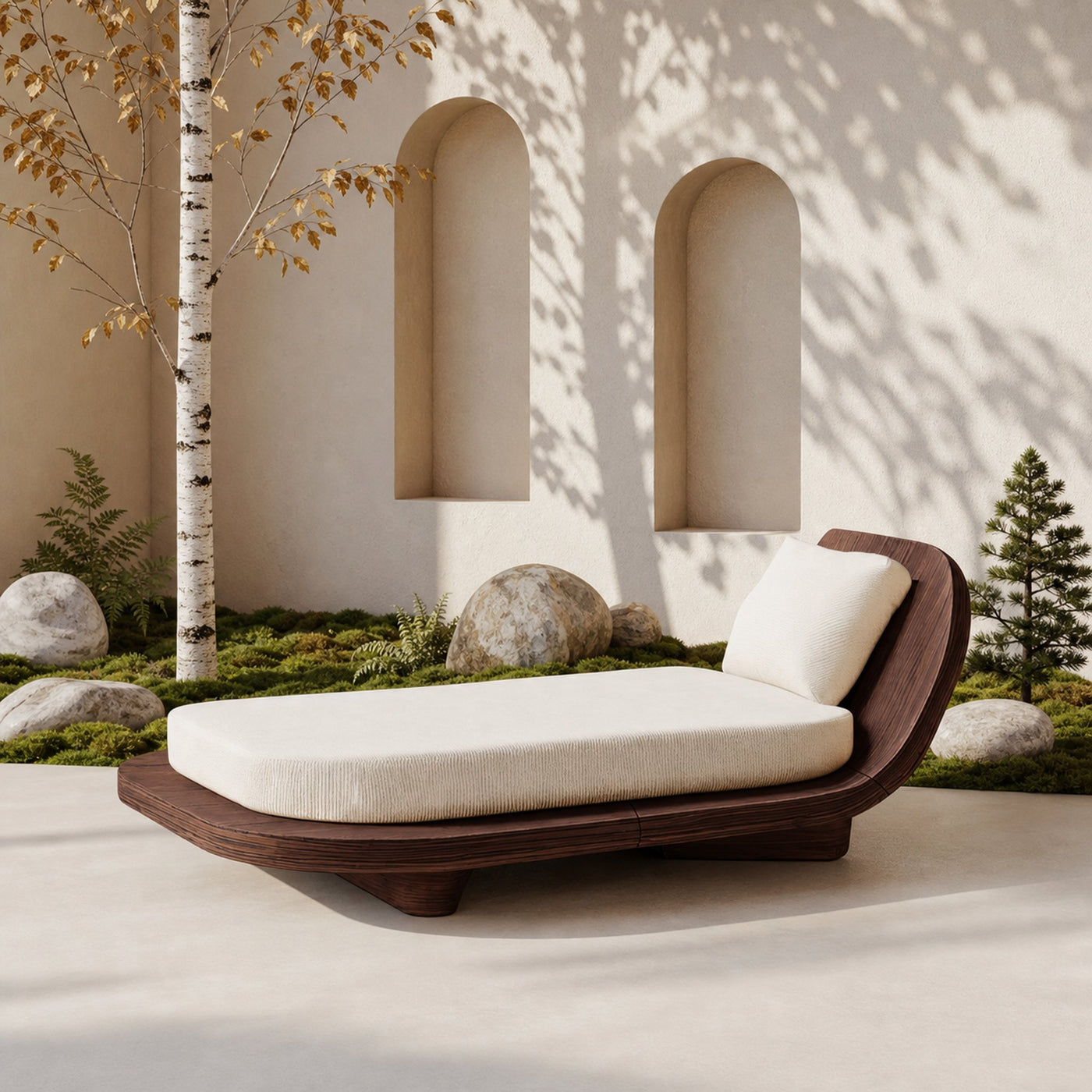 Handcrafted Wooden Daybed For Patio Furniture And Outdoor Decor - product view 6