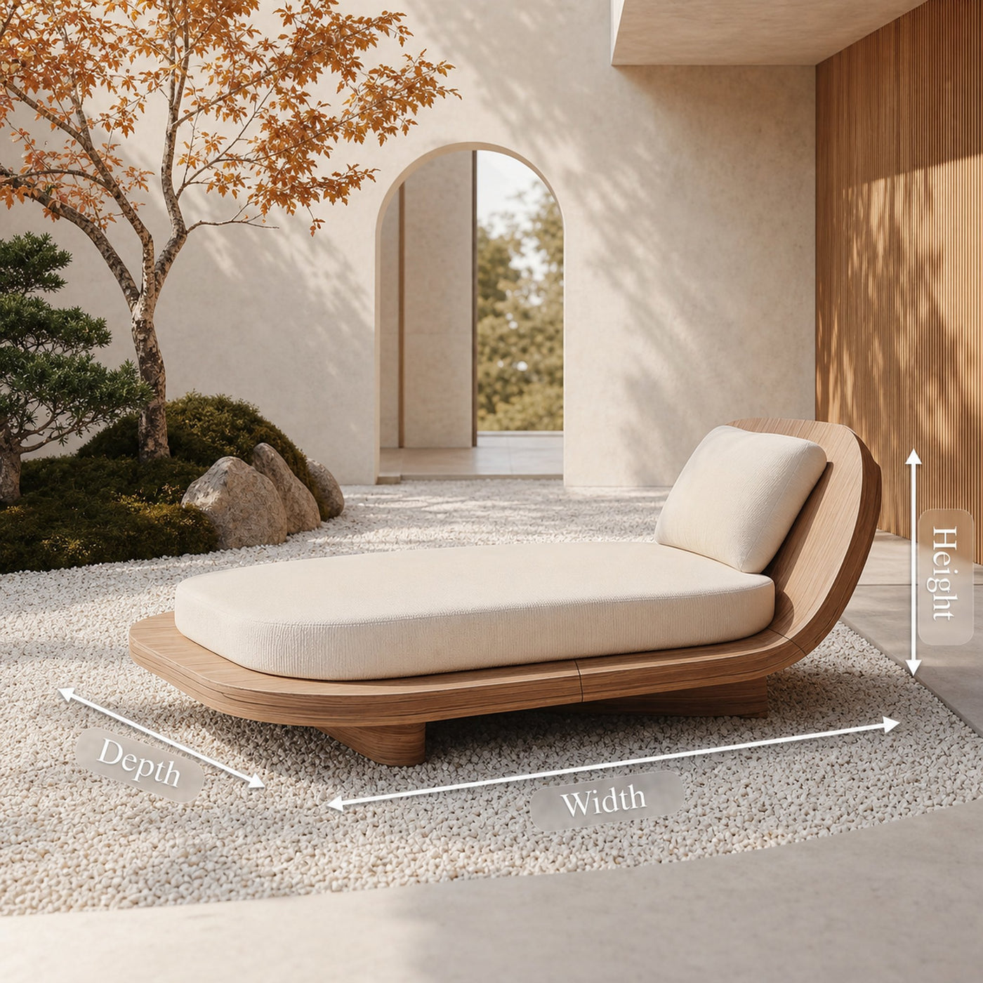 Handcrafted Wooden Daybed For Patio Furniture And Outdoor Decor - product view 7