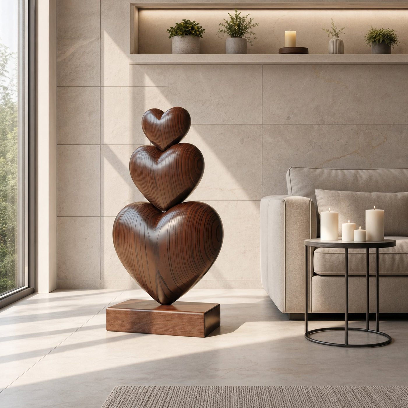 Handcrafted Wooden Sculpture For Furniture Unique Display