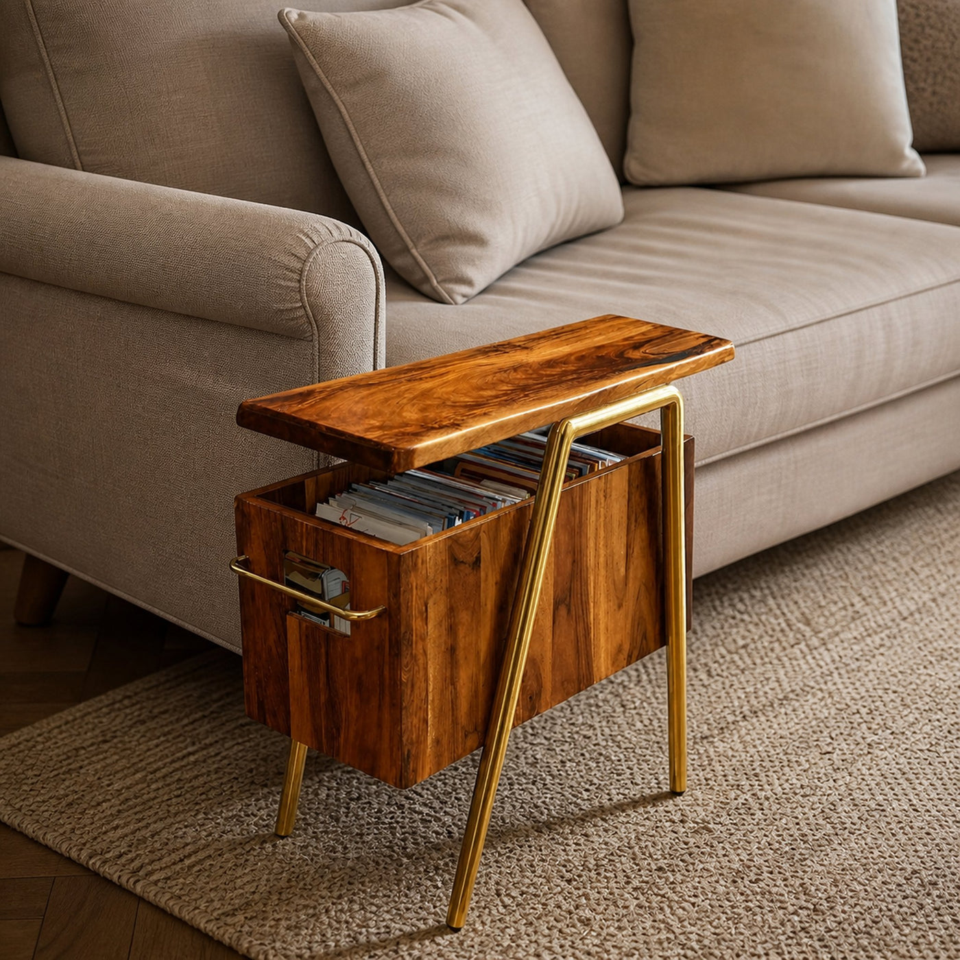 Handcrafted Wooden Side Table For Furniture Decoration - product view 6