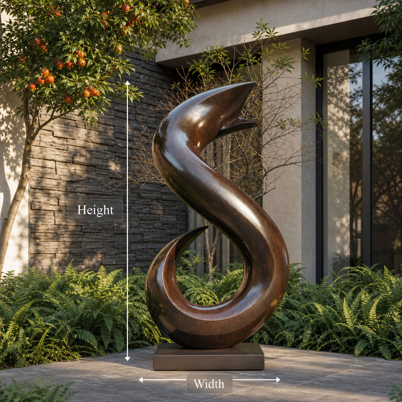 Handmade Abstract Wooden Sculpture For Living Room - product view 8