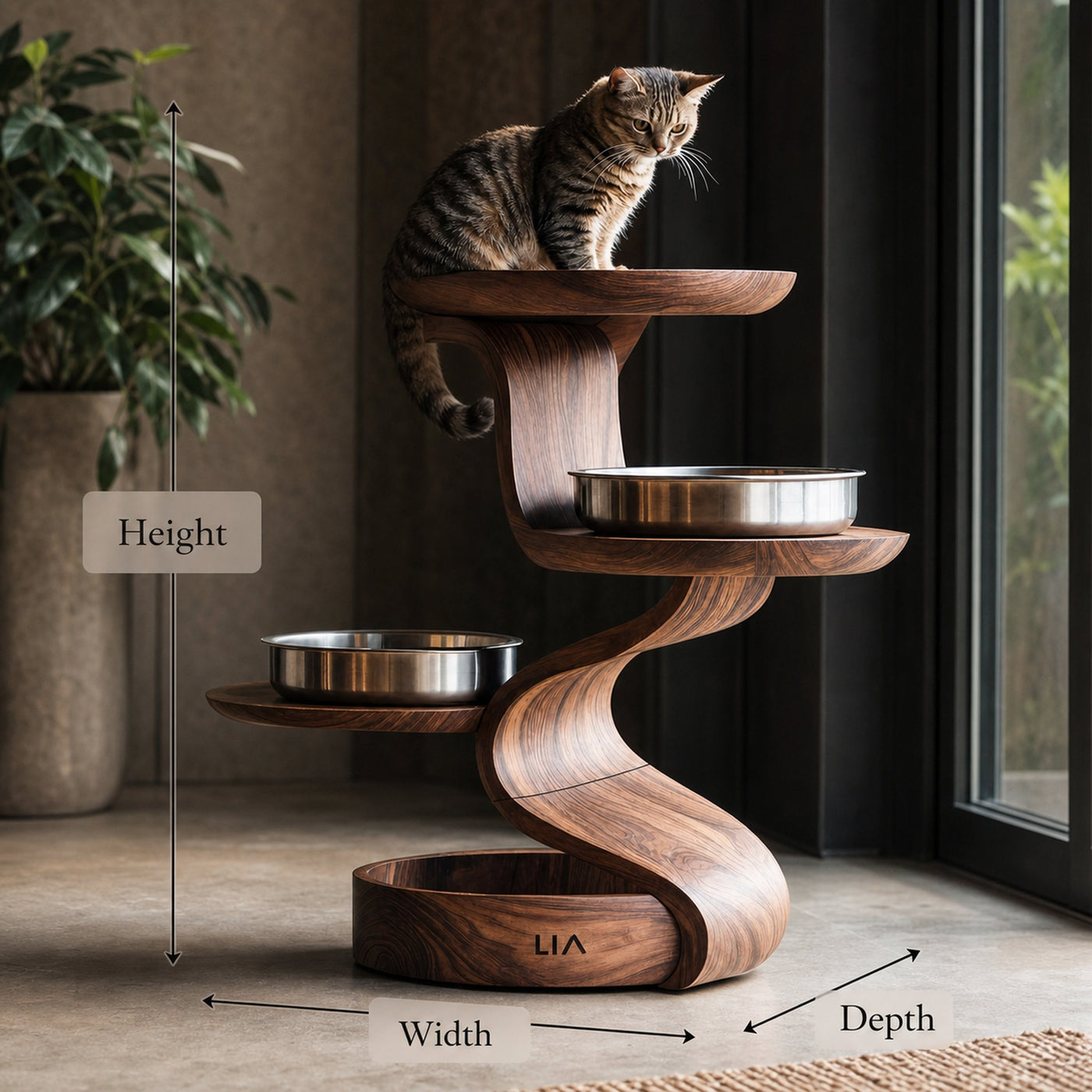 Handmade Feeding Station For Dogs In Kitchen Decor - product view 6