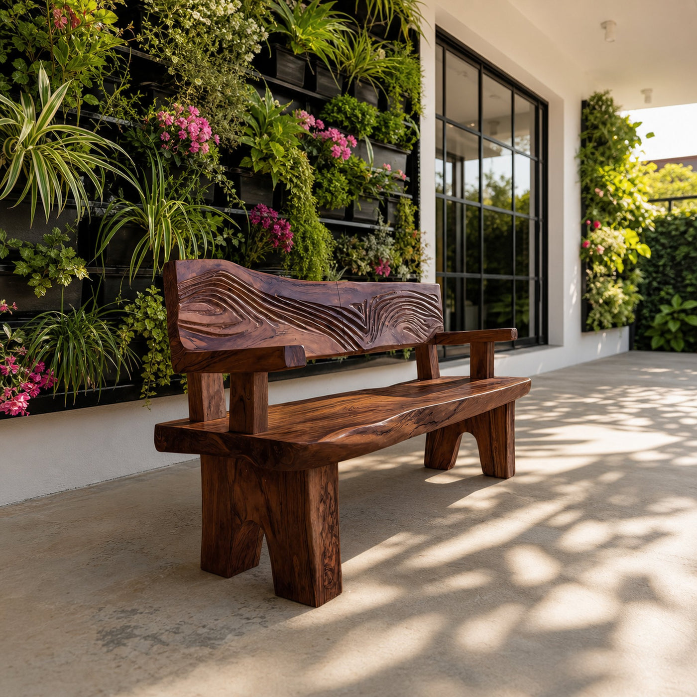 Handmade Rustic Wood Bench For Entryway Furniture - product view 7