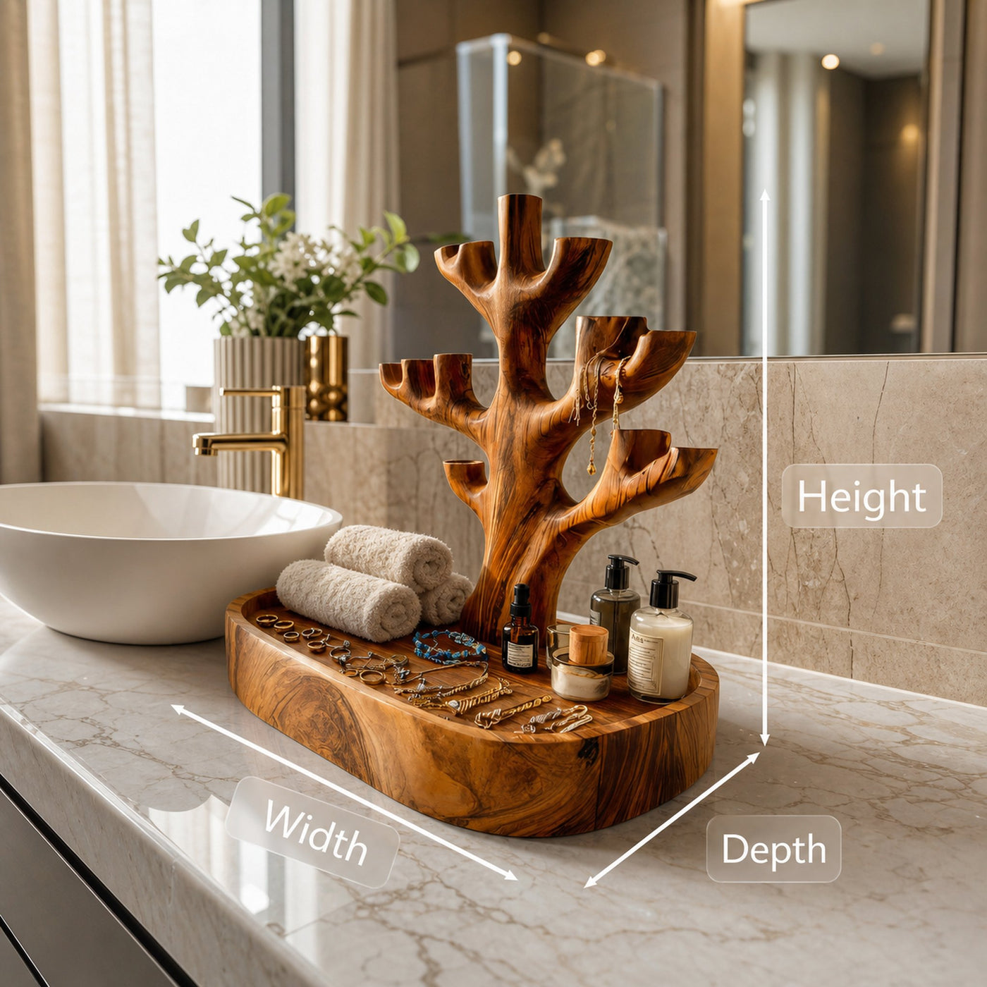 Luxury Handcrafted Jewelry Holder For Bedroom Space - product view 6