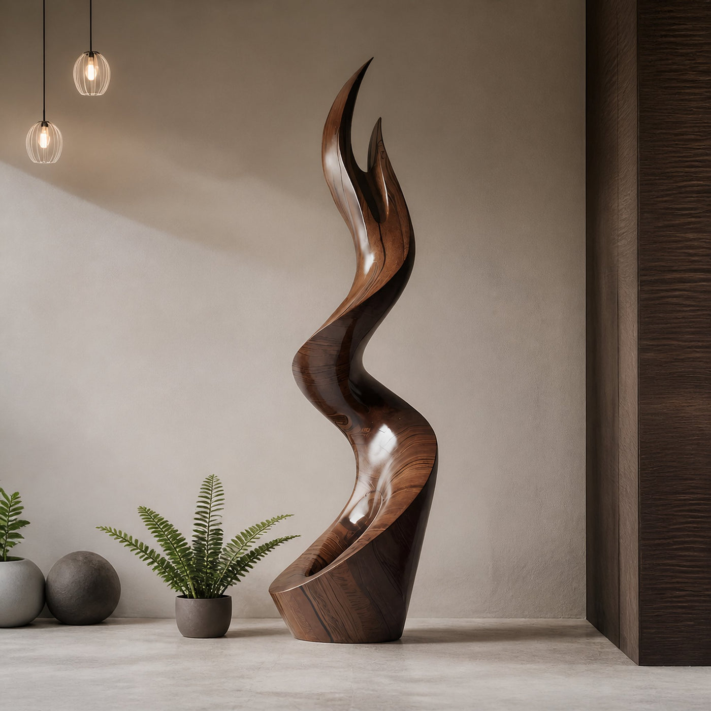 Mid Century Abstract Sculpture For Furniture Wall Art