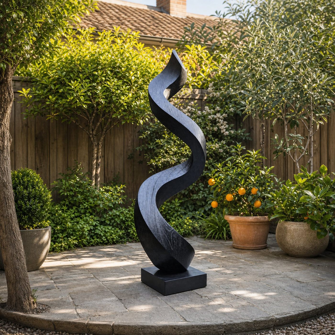 Mid Century Abstract Sculpture For Garden Wall Feature