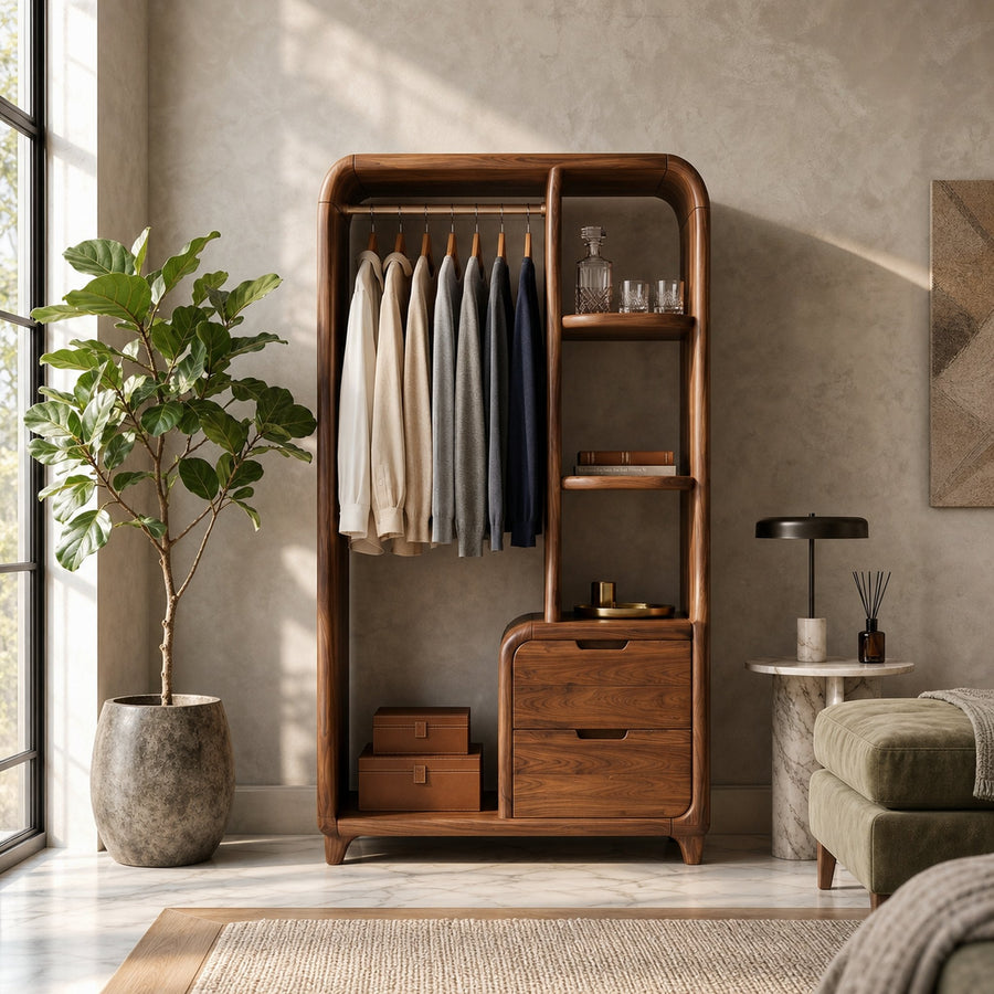 Mid Century Artistic Storage Cabinet For Bedroom Interior Lounge