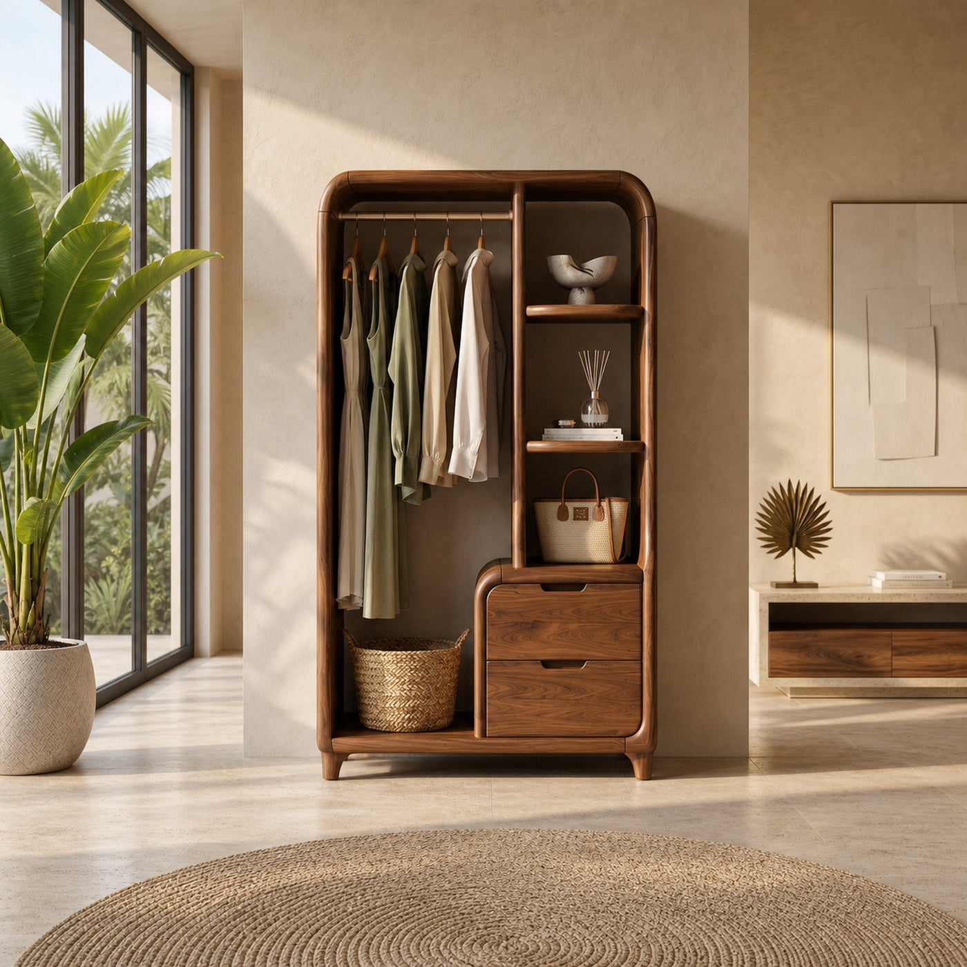 Mid Century Artistic Storage Cabinet For Bedroom Interior Lounge - product view 6