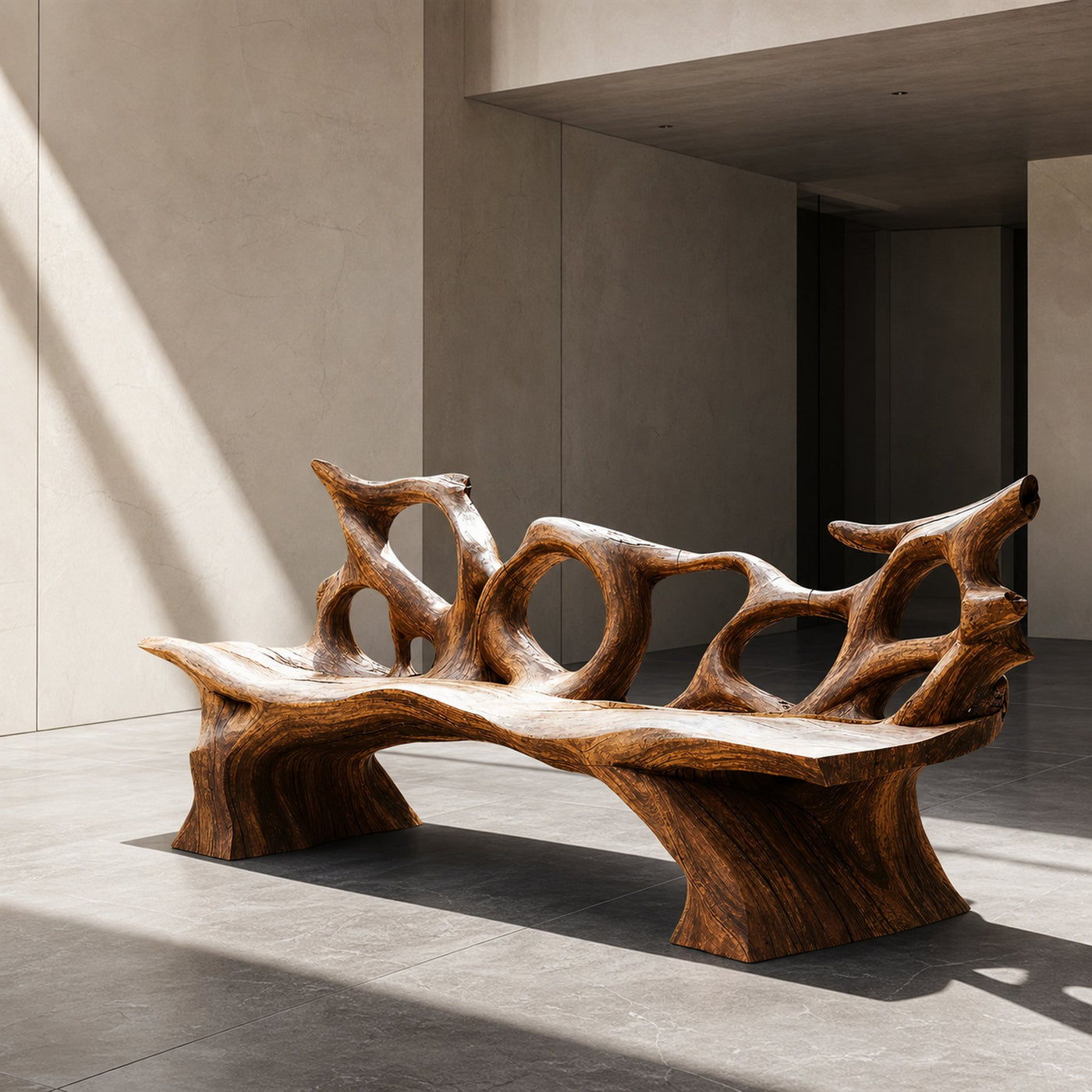 Mid Century Branch Bench Entryway Furniture For Compact Foyers - product view 6