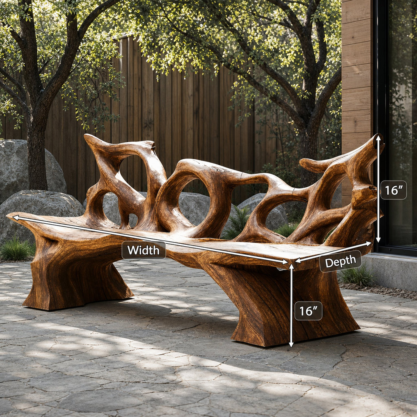 Mid Century Branch Bench Entryway Furniture For Compact Foyers - product view 8