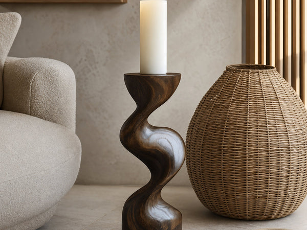 Mid Century Candle Holder For Living Room Modern Decor
