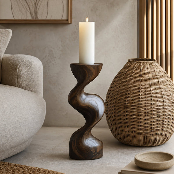 Mid Century Candle Holder For Living Room Modern Decor