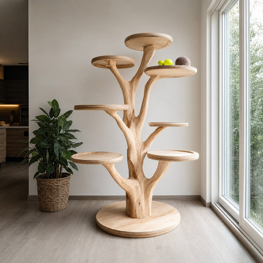 Mid Century Cat Tree Tower Living Room