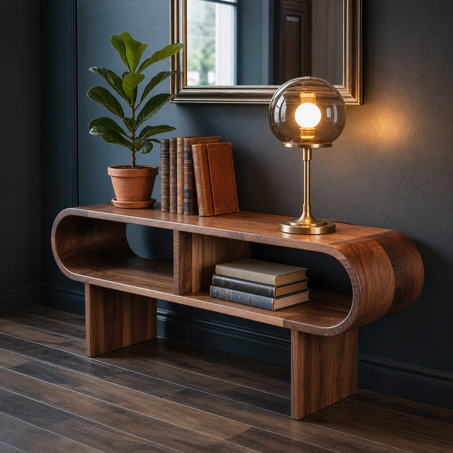 Mid Century Entryway Console Table Entryway And Hallway