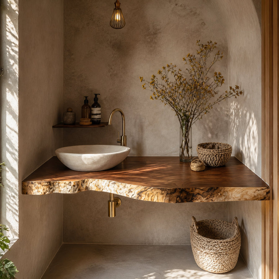 Mid Century Floating Vanity For Stylish Bathroom