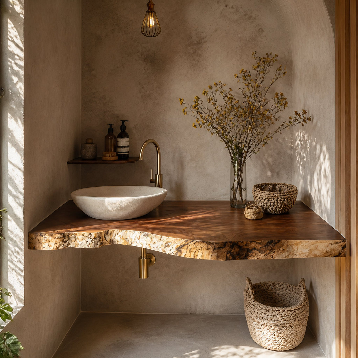 Mid Century Floating Vanity For Stylish Bathroom