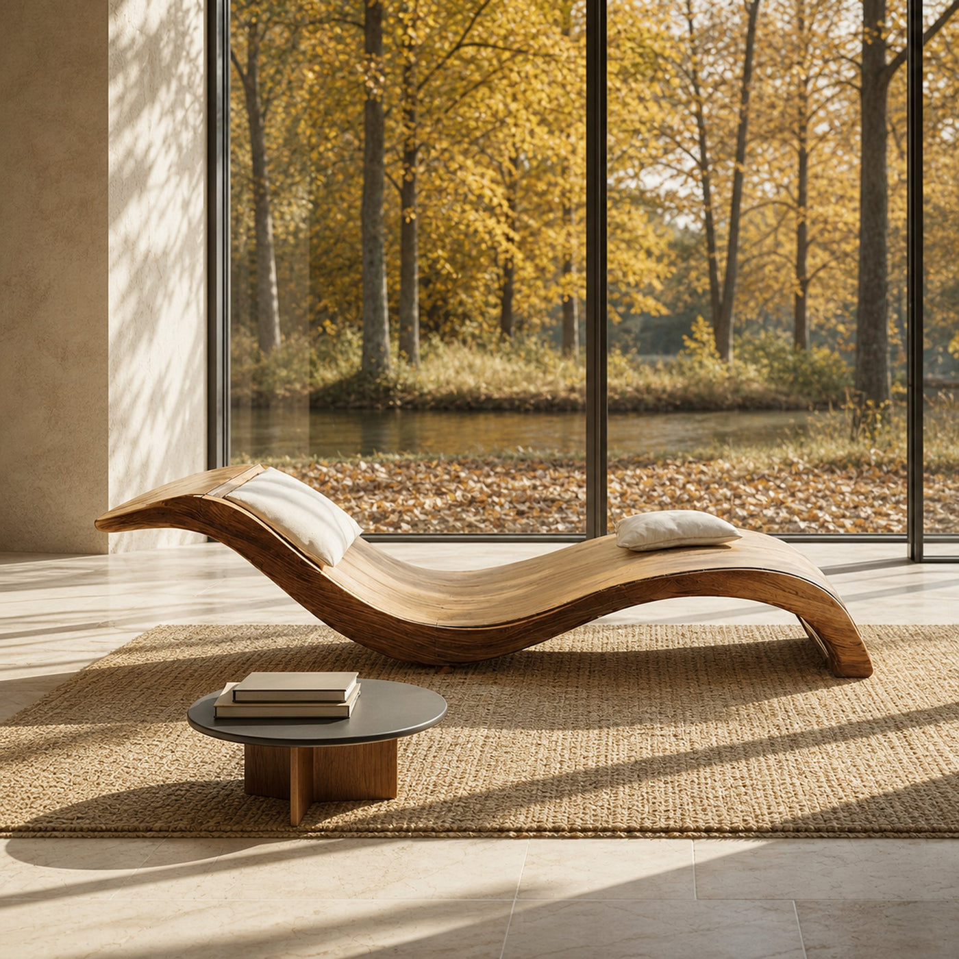 Mid Century Handcrafted Wooden Daybed For Living Room Furniture - product view 6