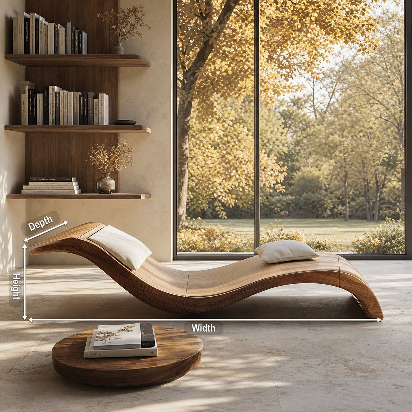 Mid Century Handcrafted Wooden Daybed For Living Room Furniture - product view 8