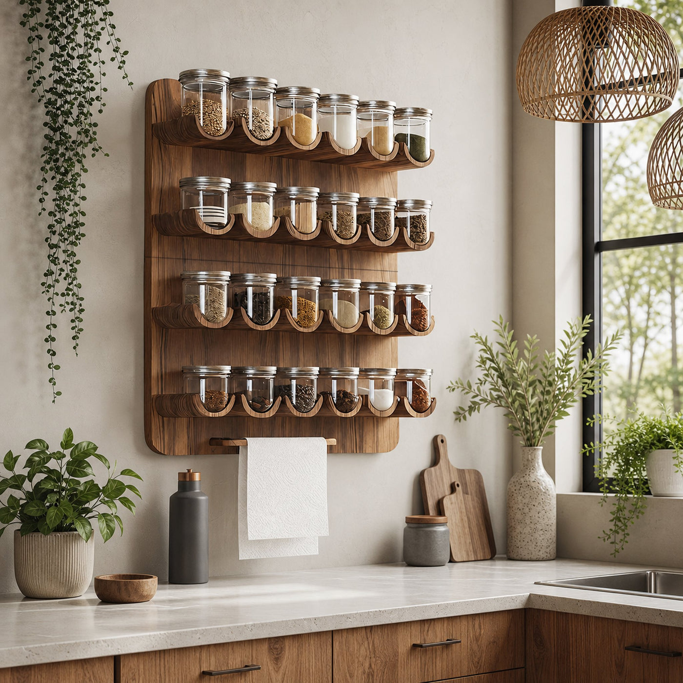 Mid Century Handmade Spice Storage For Kitchen Decor - product view 6