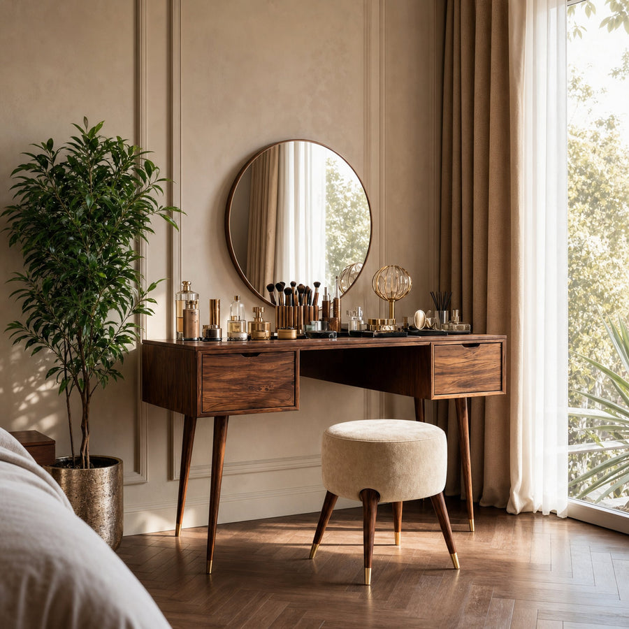 Mid Century Handmade Vanity Table For Bedroom
