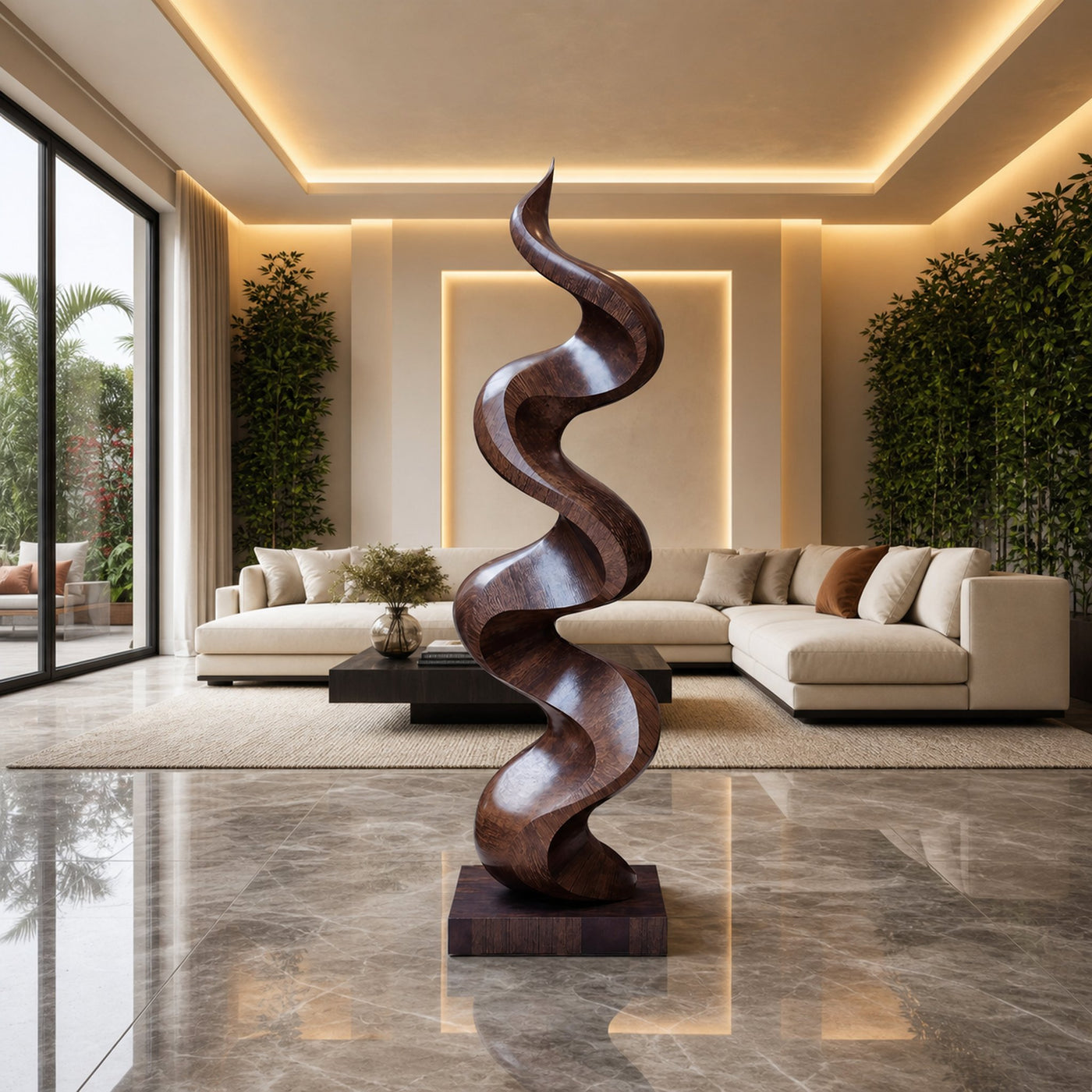 Mid Century Handmade Wood Art For Living Space - product view 7