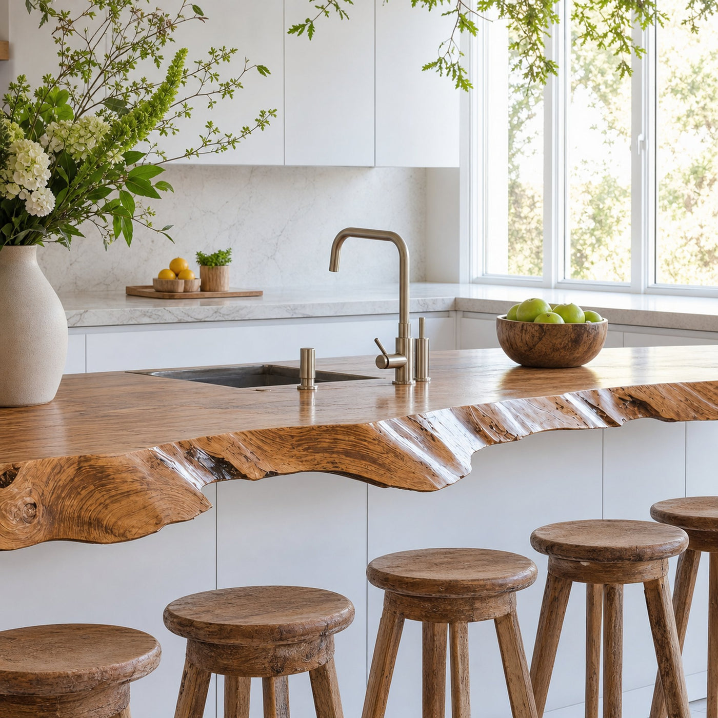 Busy family kitchen