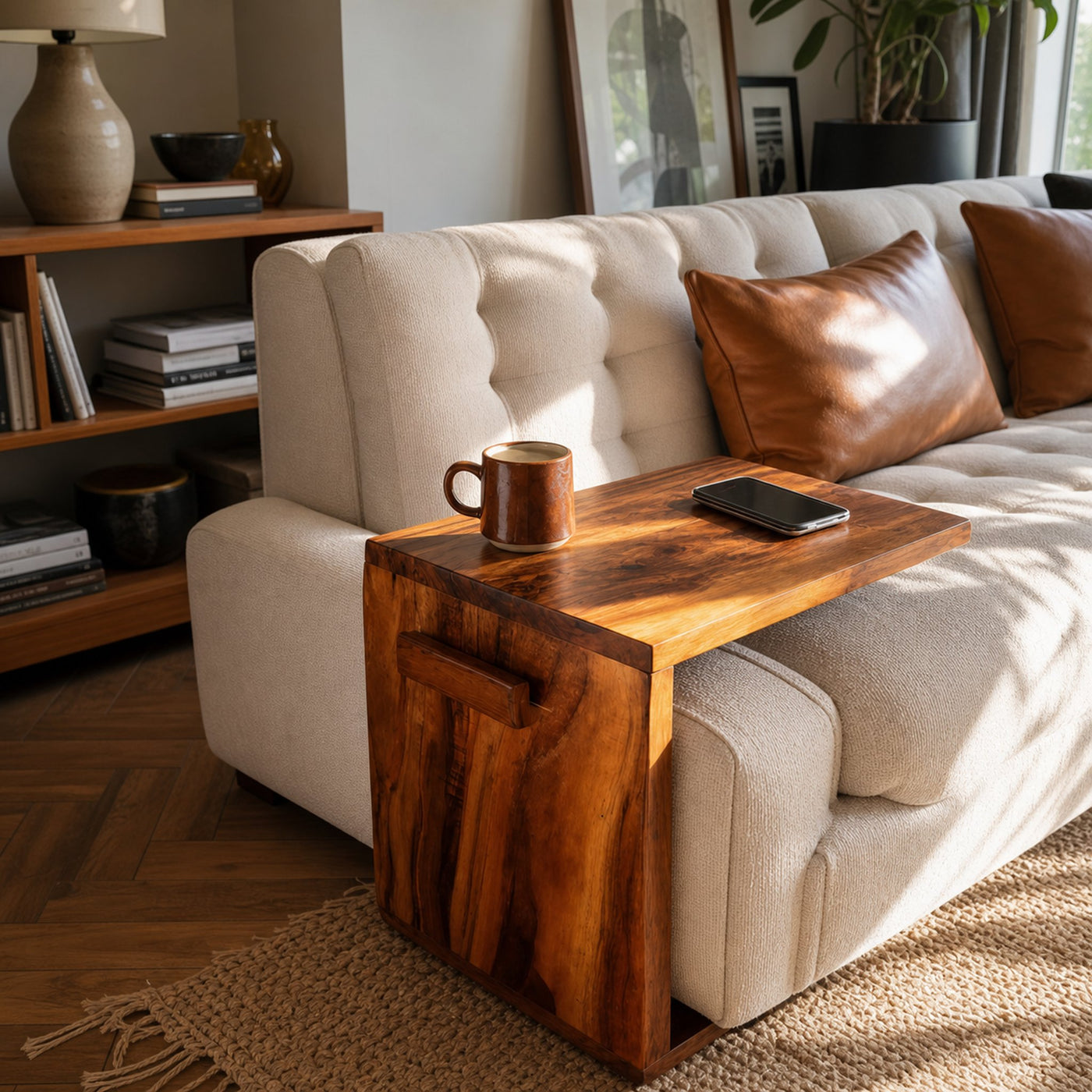 Mid Century Modern Armrest For Wooden Furniture Decor - product view 6