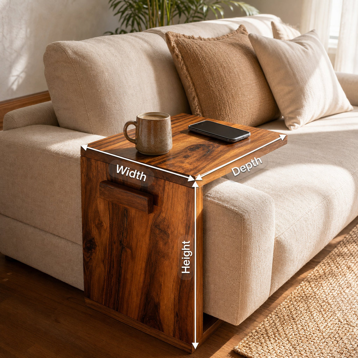Mid Century Modern Armrest For Wooden Furniture Decor - product view 8