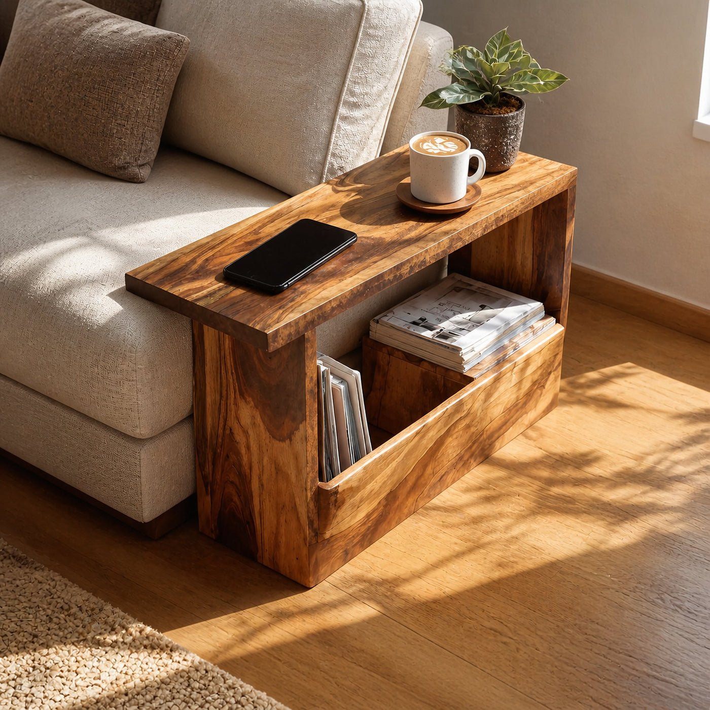 Mid Century Modern Side Table For Living Room Design