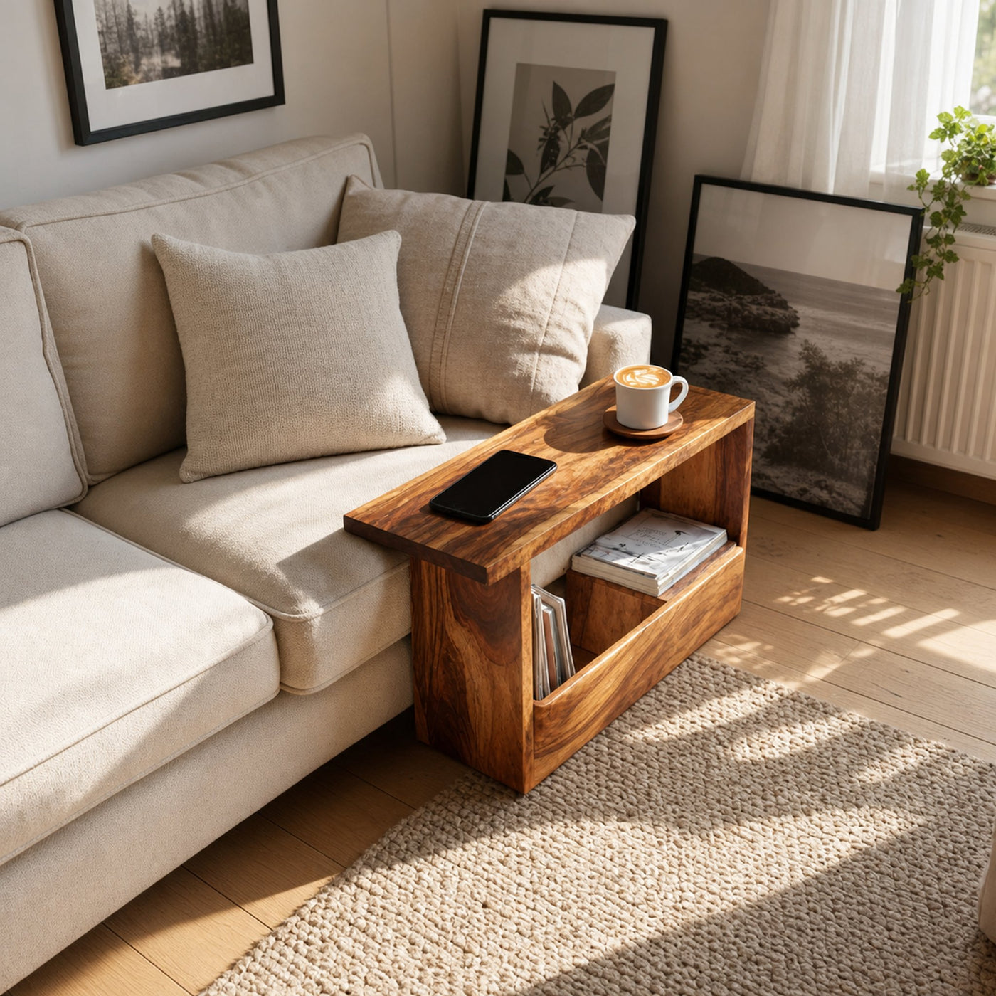 Mid Century Modern Side Table For Living Room Design - product view 6