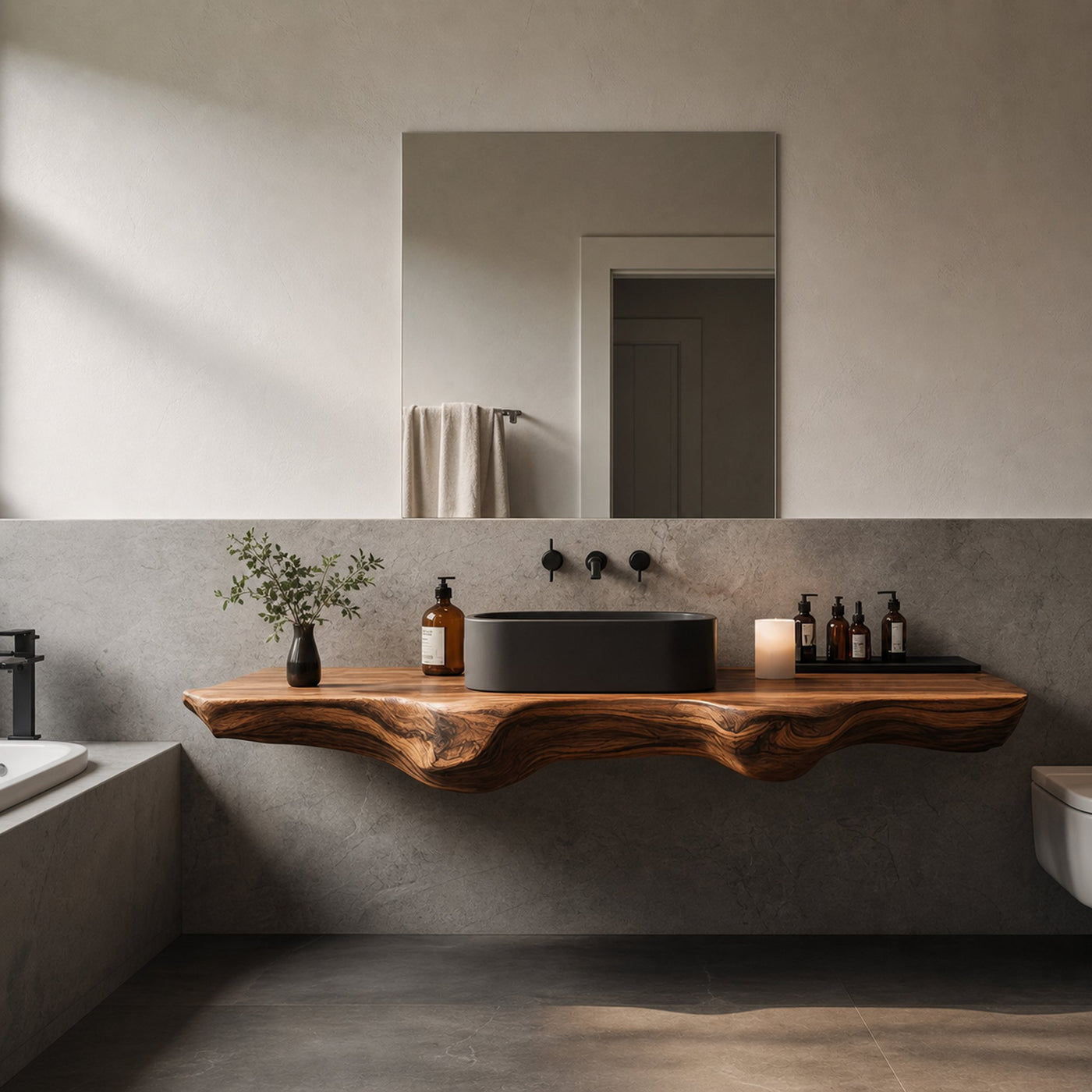 Mid Century Solid Wood Vanity For Sleek Bathroom - product view 6