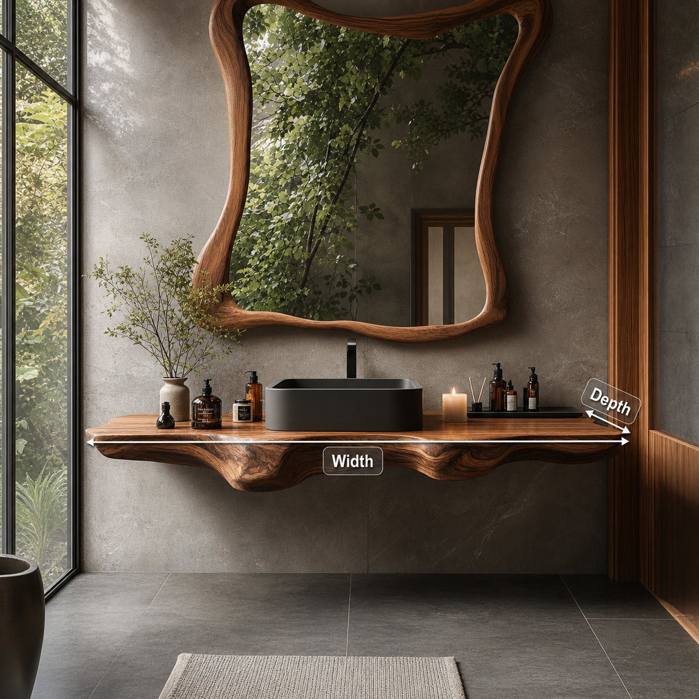 Mid Century Solid Wood Vanity For Sleek Bathroom - product view 8