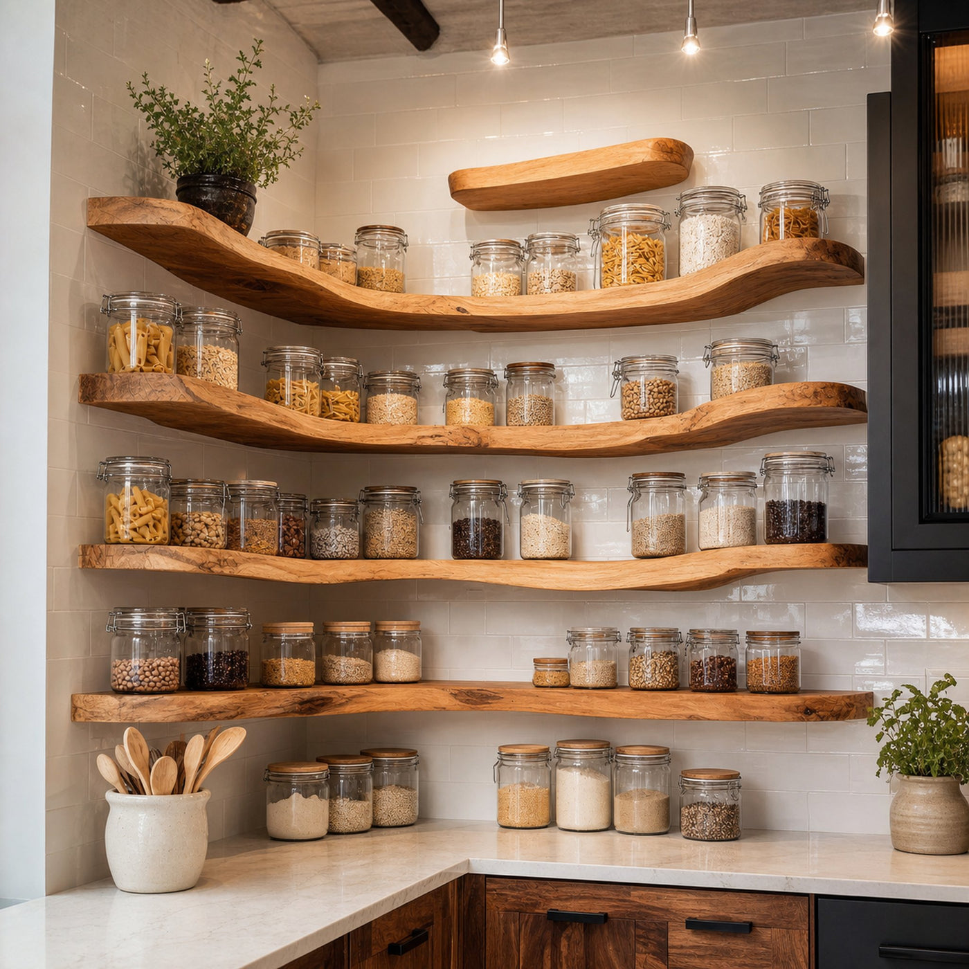 Mid Century Spice Storage Organizer For Kitchen Decor