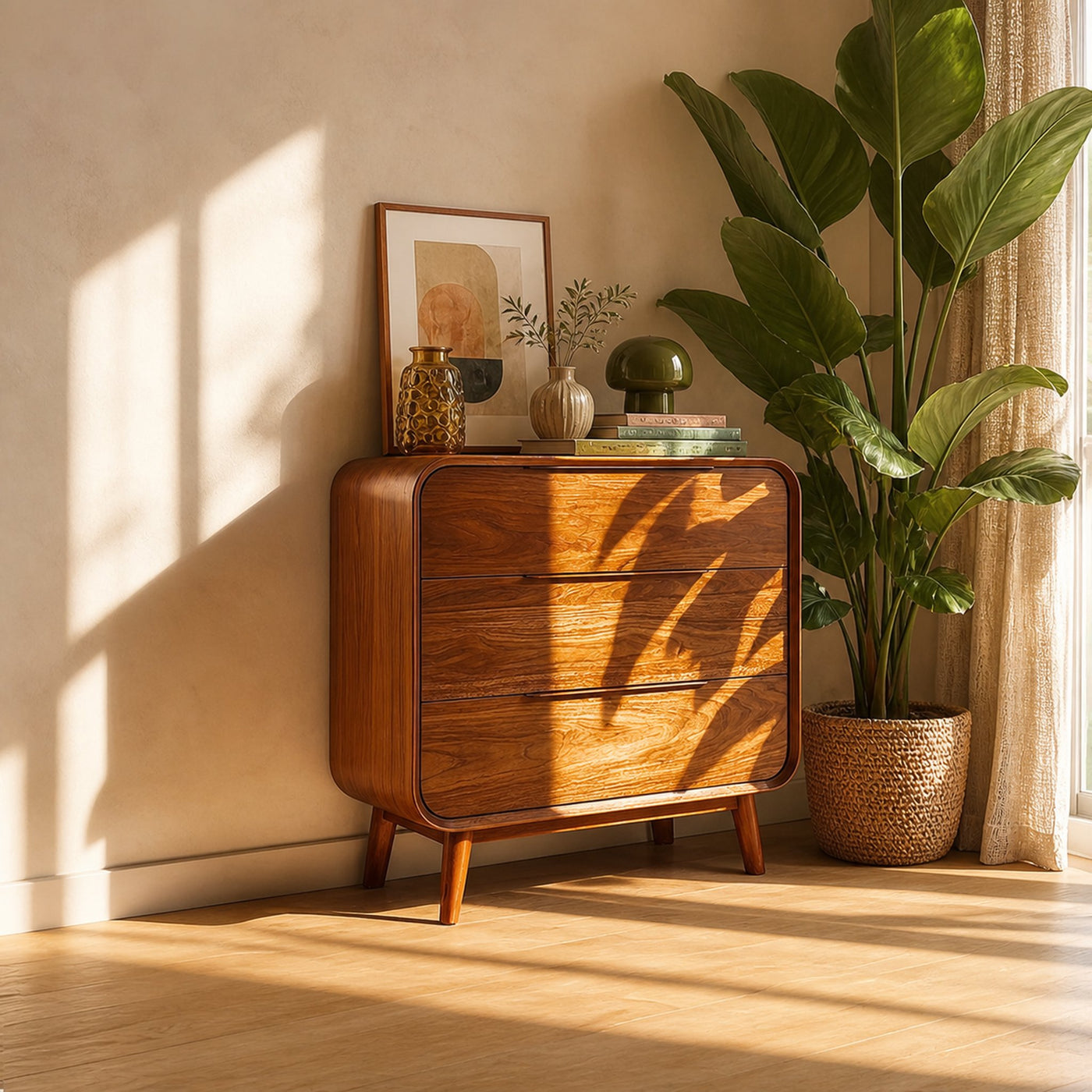 Mid Century Storage Cabinet Bedroom Or Living Modern Entryway