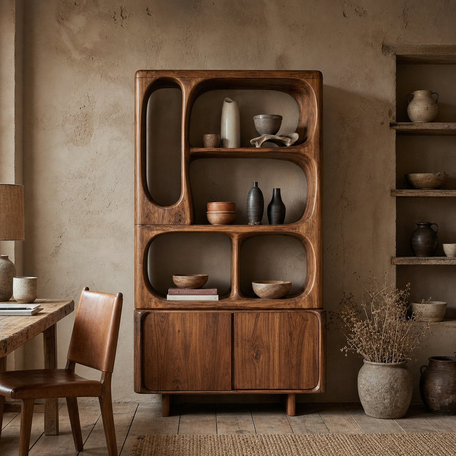 Mid Century Storage Cabinet For Living Room And Dining Room