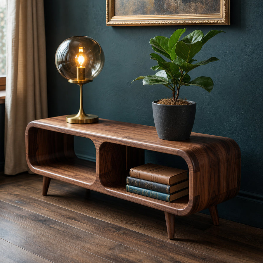 Mid Century Storage Table Entryway And Living Room