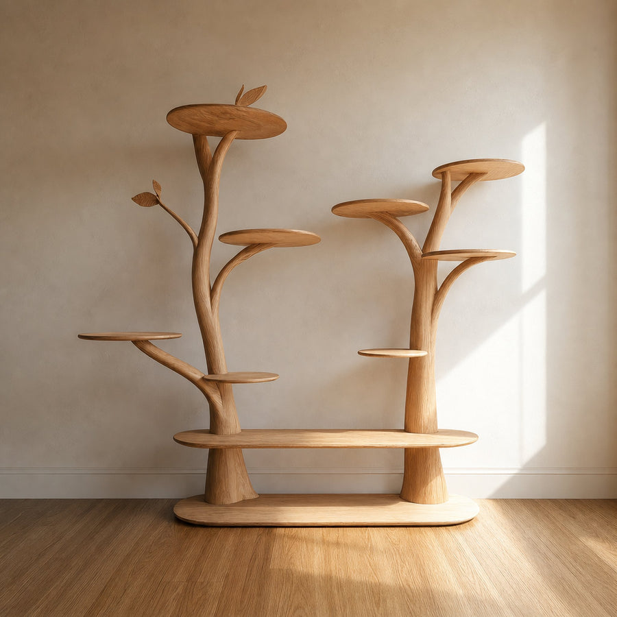 Mid Century Tree Cat Tower Family Room