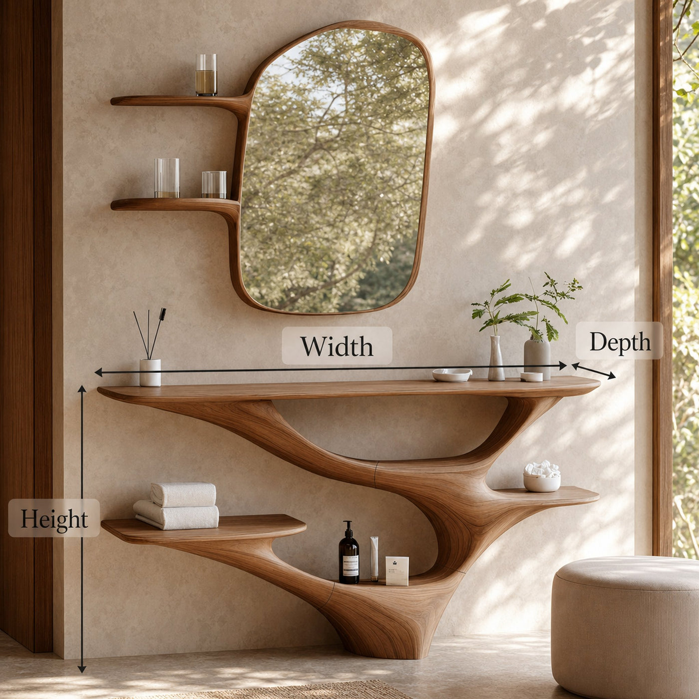 Mid Century Vanity Table For Bedroom And Bathroom Design - product view 6