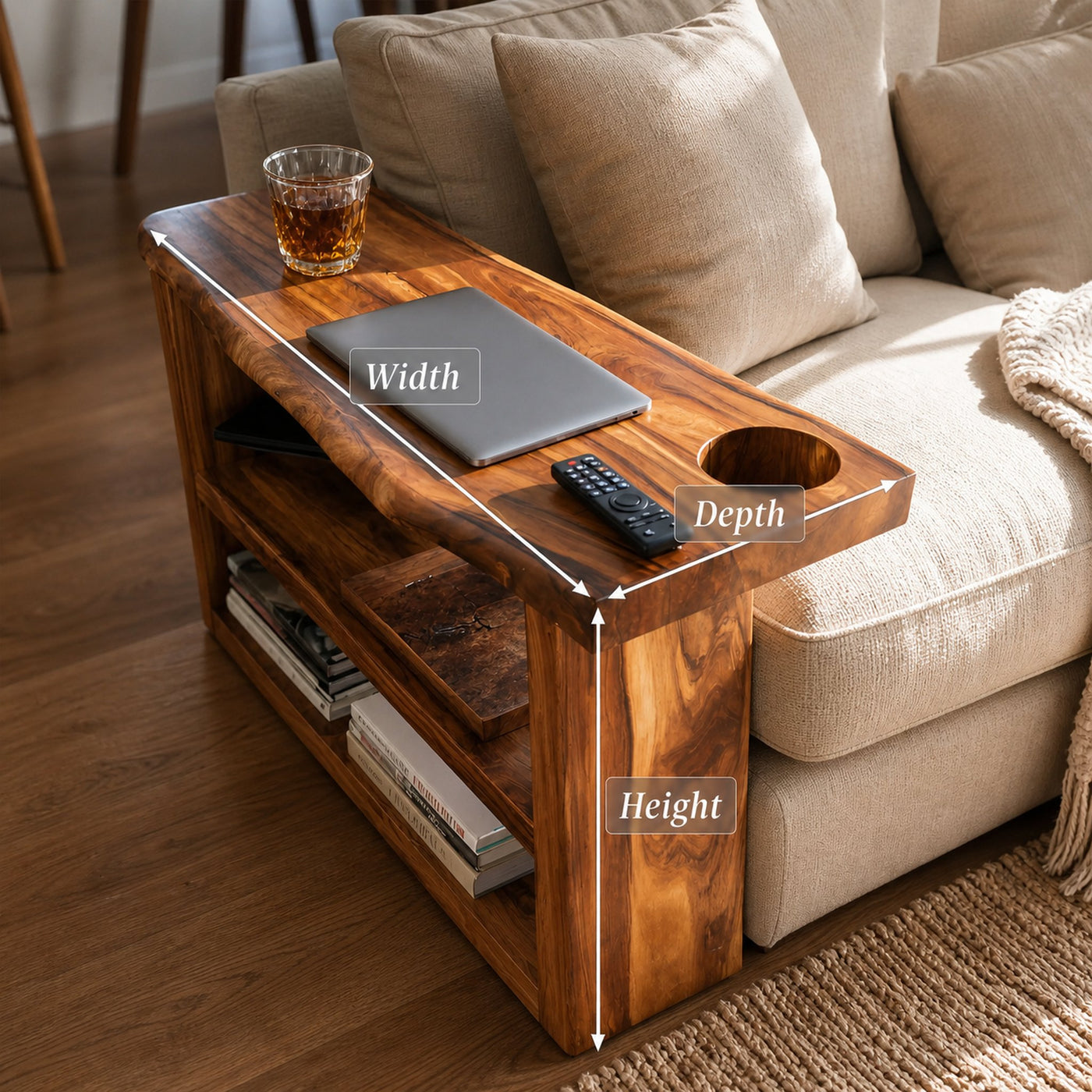 Mid Century Wooden Armrest For Furniture Decoration - product view 8