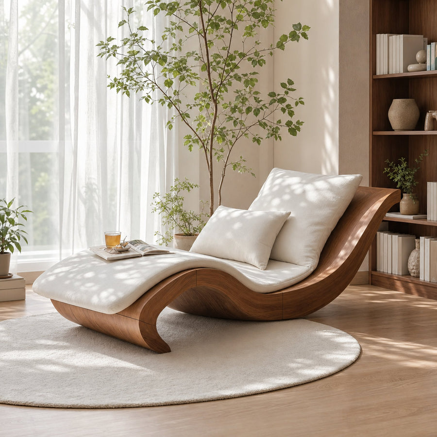 Mid Century Wooden Daybed For Living Room Furniture Decor